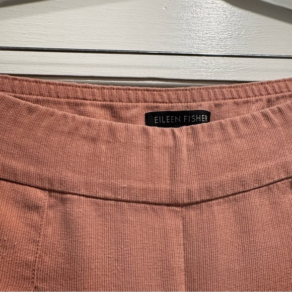 Eileen Fisher Wide Leg Cropped Palazzo Pants Pink Small Gaucho Lagenlook Travel - Picture 6 of 11